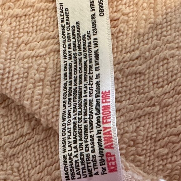 Anthropologie Pink Knit Shift Dress Sz M Long Sleeve Cotton Saturday Sunday - Picture 9 of 16